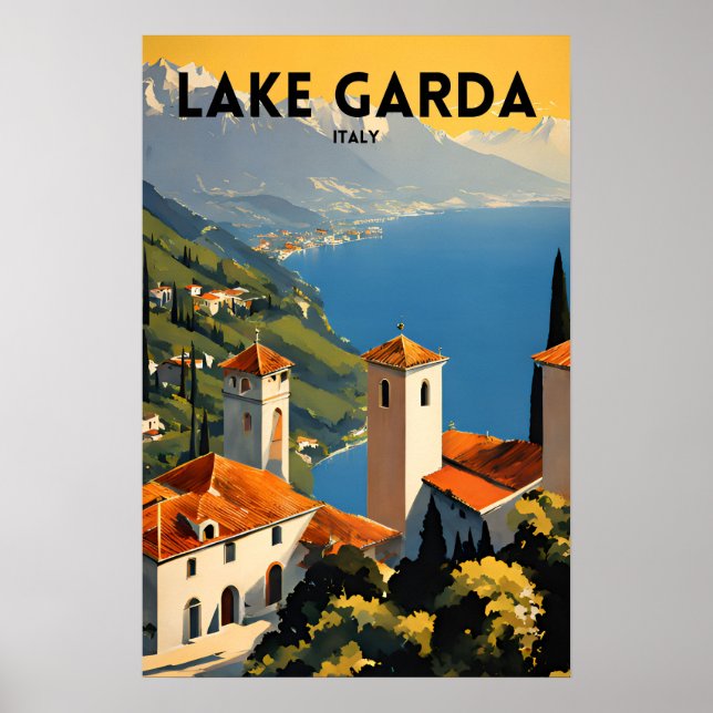Poster Lago Garda Itália (Frente)
