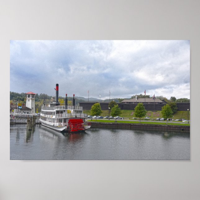 Poster Lago George, Nova Iorque, Vapor (Frente)