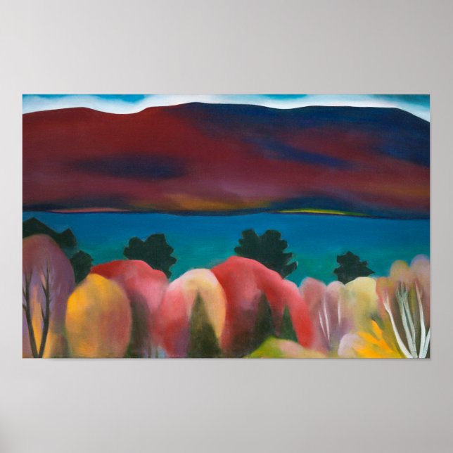 Poster Lago George, Outono | Georgia O'Keeffe | (Frente)