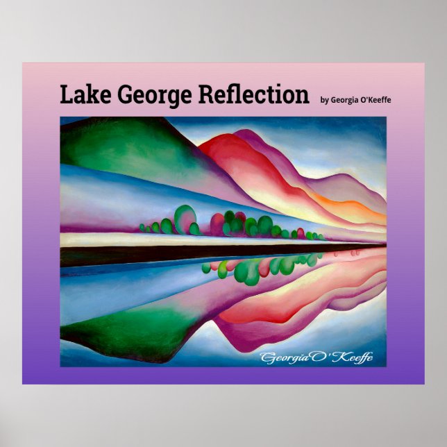 Poster Lago George Reflection (Frente)
