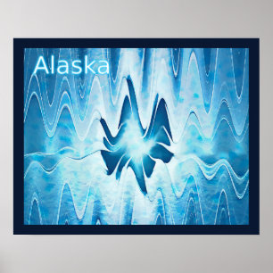 Poster Lago Glacial - Alasca
