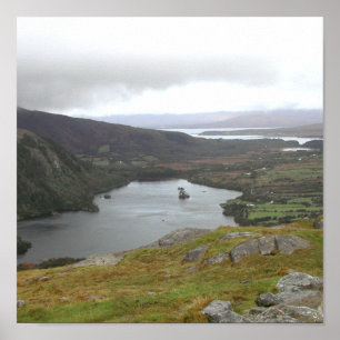 Póster Lago Glanmore da passagem Ireland. de Healy