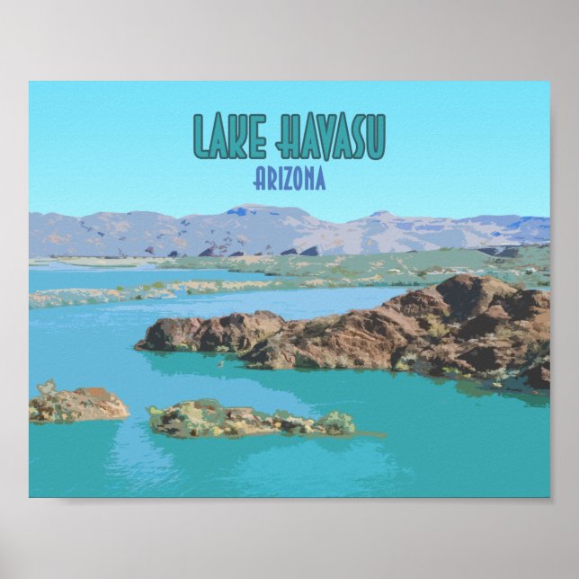 Poster Lago Havasu Arizona Vintage (Frente)