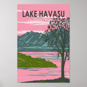 Poster Lago Havasu State Park Viagem Art Vintage