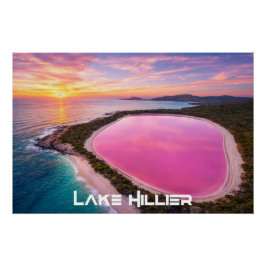 PÓSTER LAGO HILLIER - AUSTRÁLIA