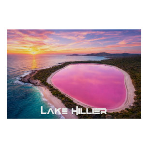 PÓSTER LAGO HILLIER - AUSTRÁLIA