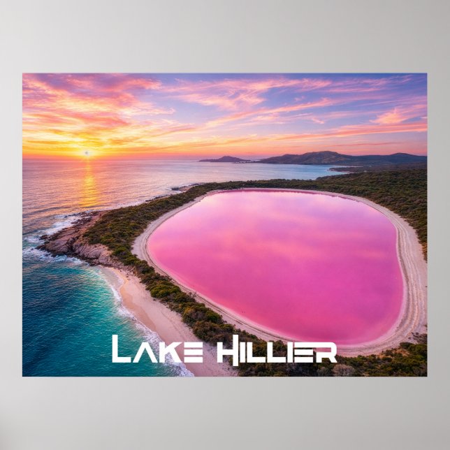 POSTER LAGO HILLIER - AUSTRÁLIA (Frente)