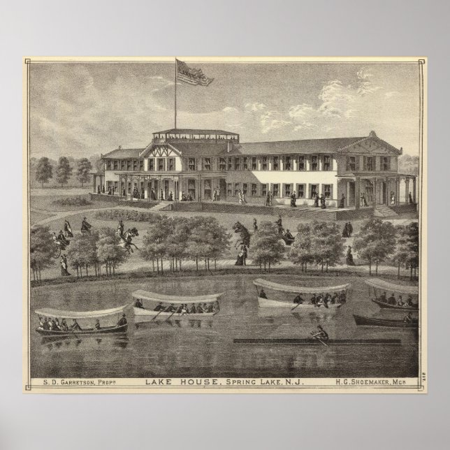 Poster Lago House, Primavera Lake, NJ (Frente)