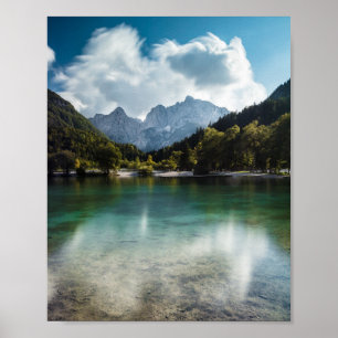 Poster Lago Jasna em Kranjska Gora, Eslovênia