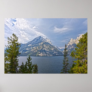Poster Lago Jenny no Parque Nacional Grand Teton, Wyoming