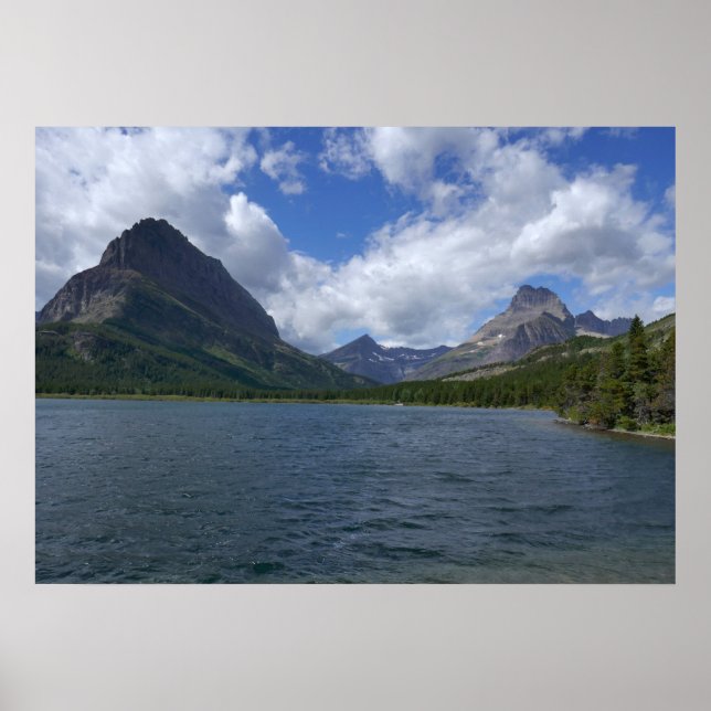 Poster Lago Josephine no Parque Nacional Glacier (Frente)
