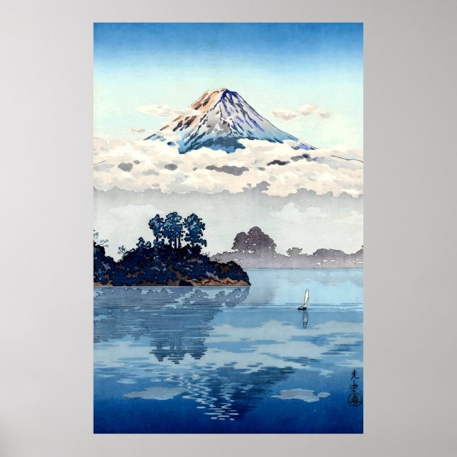 Poster Lago Kawaguchi Tago Koitsu (Frente)