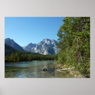 Poster Lago Leigh no Parque Nacional Grand Teton