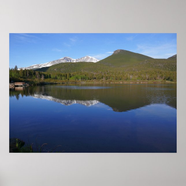 Poster Lago Lily no Parque Nacional Rocky Mountain (Frente)