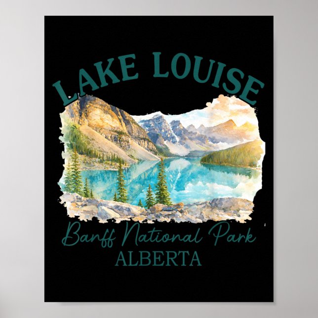 Poster Lago Louise Alberta Parque Nacional Banff Canadá (Frente)