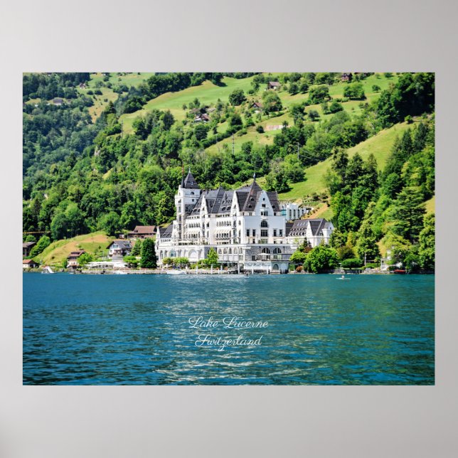 Poster Lago Lucerne, Suiça (Frente)