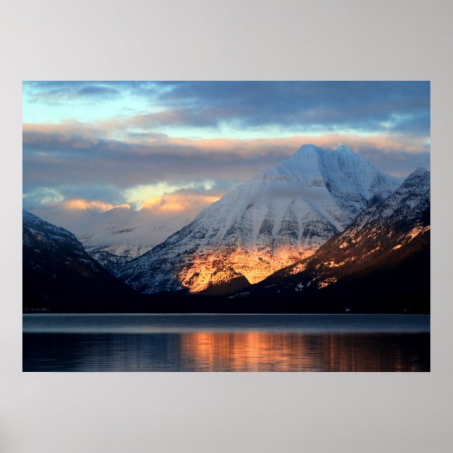 Poster Lago McDonald, Parque Nacional Glacier (Frente)