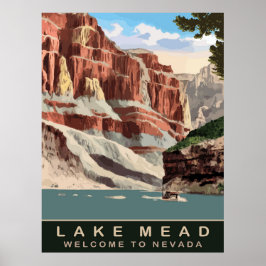 Poster Lago Mead, Nevada, Viagem