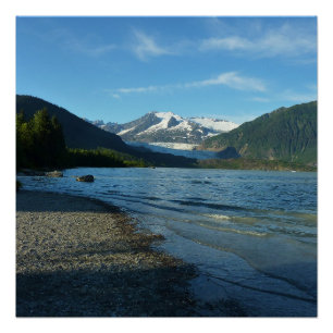 Póster Lago Mendenhall, na paisagem de Juneau Alaska