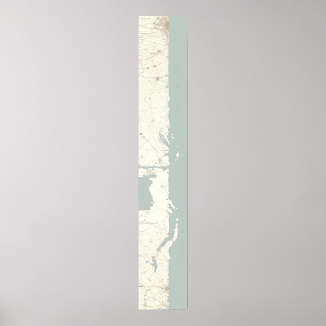 Poster Lago Michigan sem furos, Vertical, 60 x 10 (Frente)