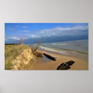 Poster Lago Michigan, Sheboygan, Wisconsin