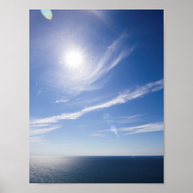 Poster Lago Michigan Sunny Day (Frente)