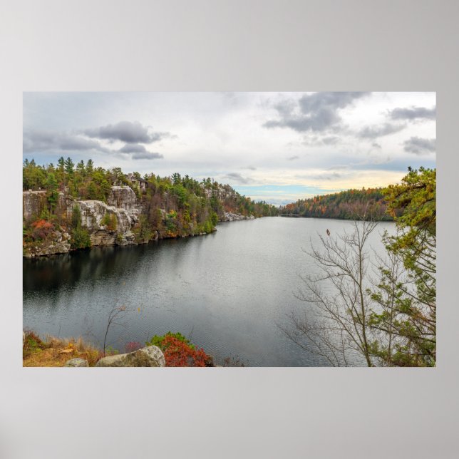 Poster Lago Minnewaska Panorama (Frente)