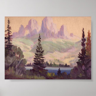 Póster Lago Montanha