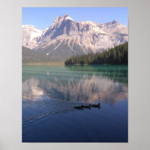 Poster Lago Montanhas Algodão Escritório Destino do Desti