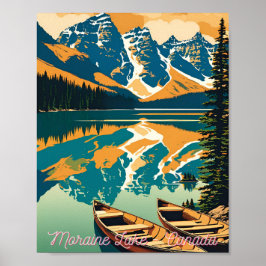 Poster Lago Moraine - Canadá