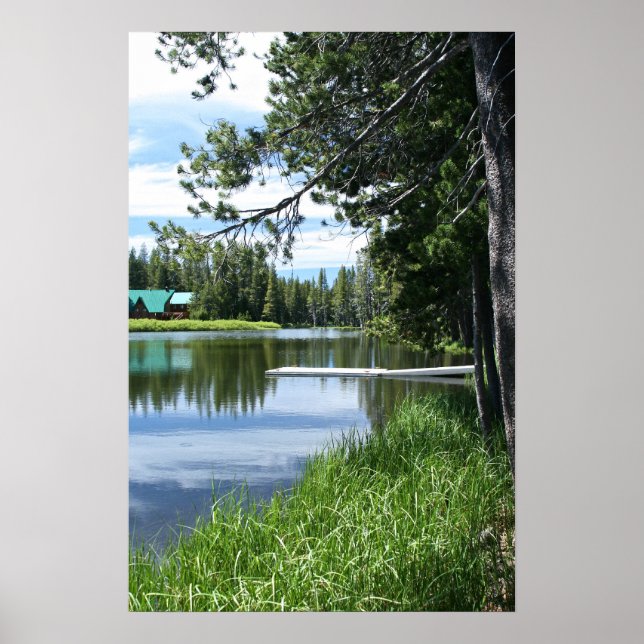 Poster Lago Mountain, Dock (Frente)