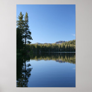 Póster Lago Mountain, Dusk