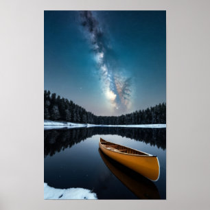 Poster Lago Natureza no Exterior Paisagem Calmo Relaxe Pa