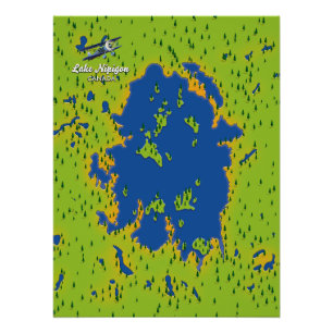 Póster Lago Nipigon