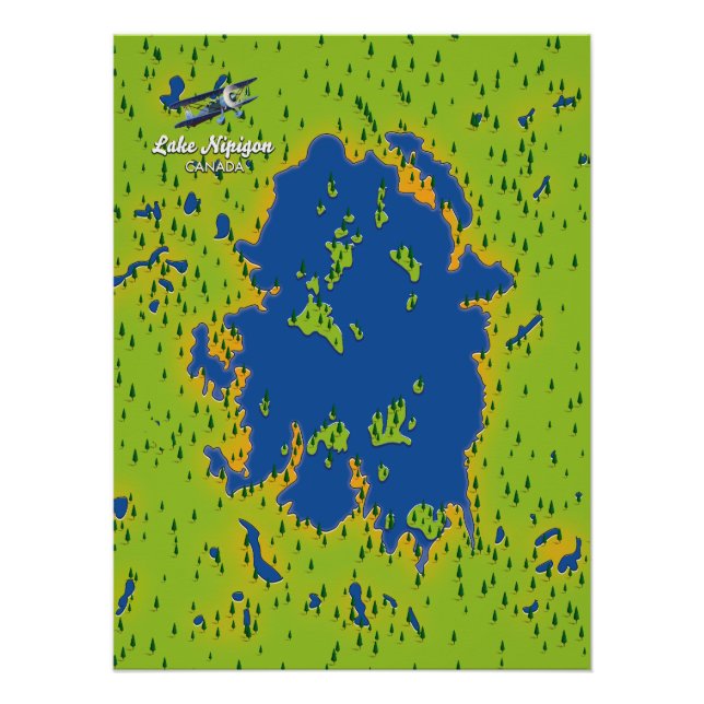 Póster Lago Nipigon (Frente)