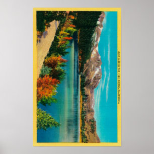 Poster Lago no condado alto de SierraMono, CA june
