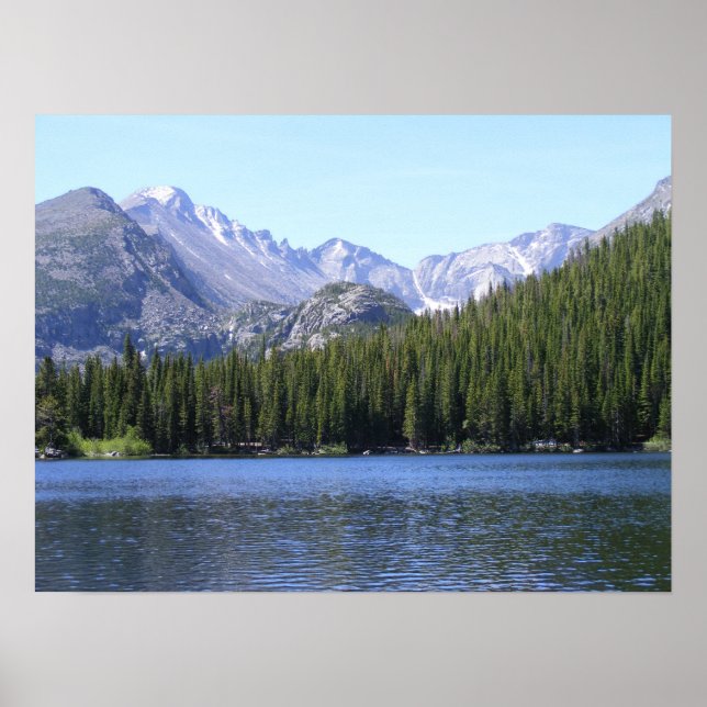 Poster Lago no Parque Nacional de Rocky Mountain (Frente)