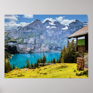 Poster Lago Oeschinen, Suiça