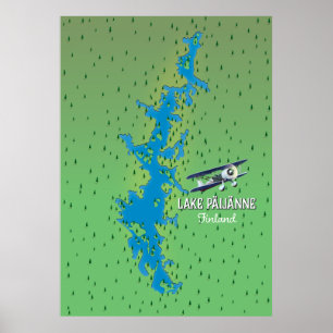 Poster Lago Päijänne, Finlândia