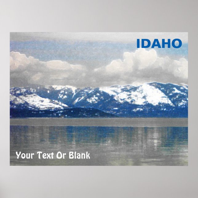 Poster Lago Pend Oreille Winter (Frente)