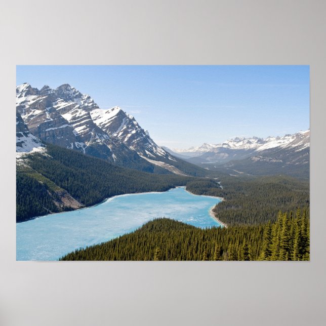 Poster Lago Peyto - Parque Nacional Banff, Alberta, Canad (Frente)