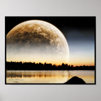 Póster Lago Plácido