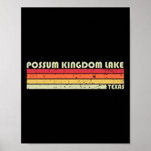 Poster Lago Possum Kingdom Texas Piadas de Pesca Presente