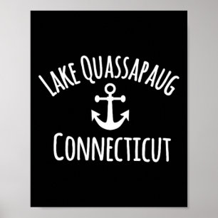 Poster Lago Quapaug Connecticut Vela Náutica