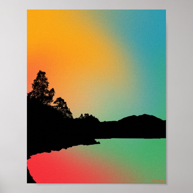 Poster Lago refletor (Frente)