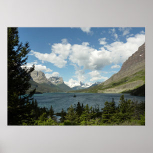 Póster Lago Saint Mary II no Parque Nacional Glacier