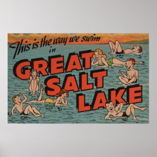 Poster Lago Salt excelente, UtahThe Way SwimUtah