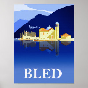 Poster Lago sangrado, reflexões da água