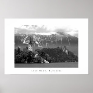 Poster Lago sangrado, Slovenia