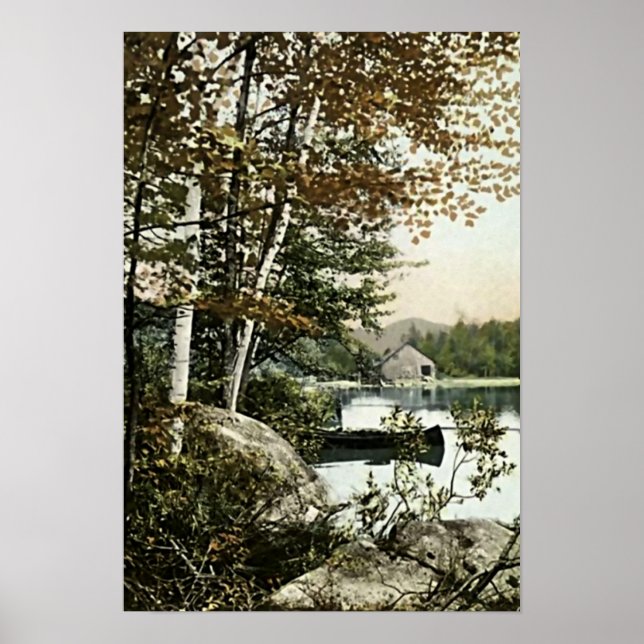 Poster Lago Saranac, Nova Iorque (Frente)